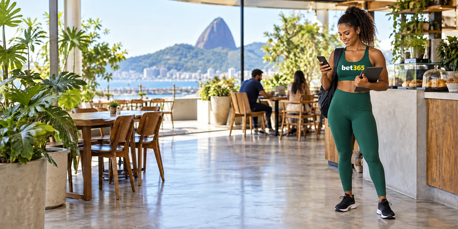 Cena ilustrativa com pessoa adulta fictícia no Brasil